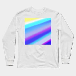 blue pink yellow abstract texture Long Sleeve T-Shirt